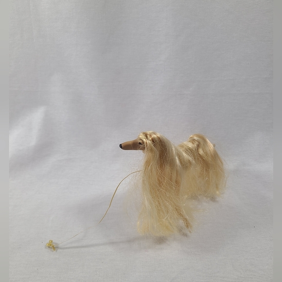 Mattel - 1999 Barbie Glam n Groom Pets - Afghan Hound - DOG LACEY - pre owned - Picture 2 of 3